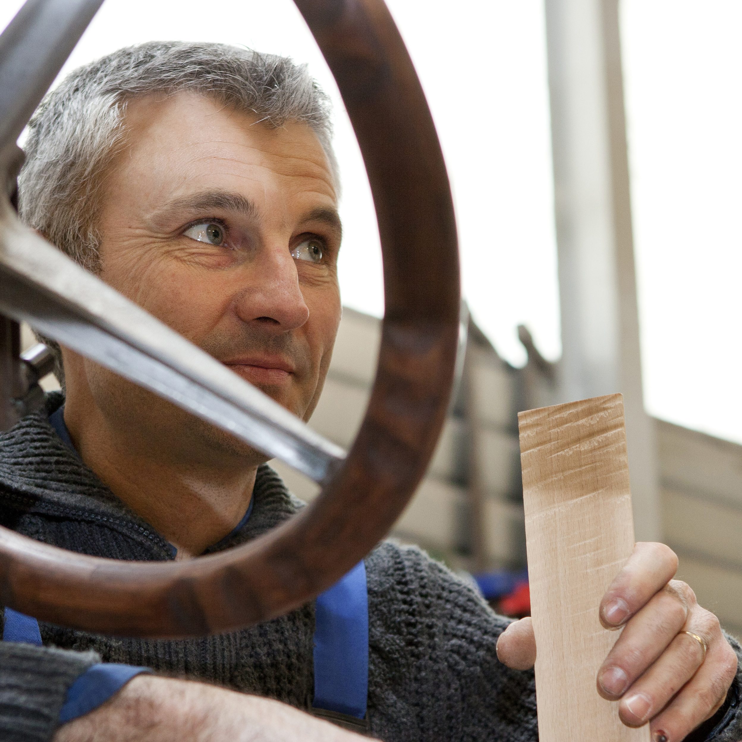 Le menuisier ébéniste Franck